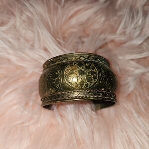 Vintage Style Brass Cuff Bracelet